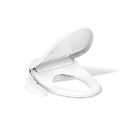 Kohler PureWash E580 elongated electric bidet toilet seat in white